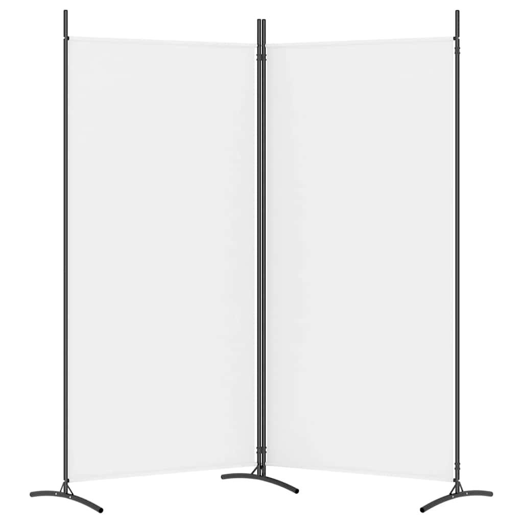 Biombo divisor de 2 paneles de tela gris antracita 175x180 cm