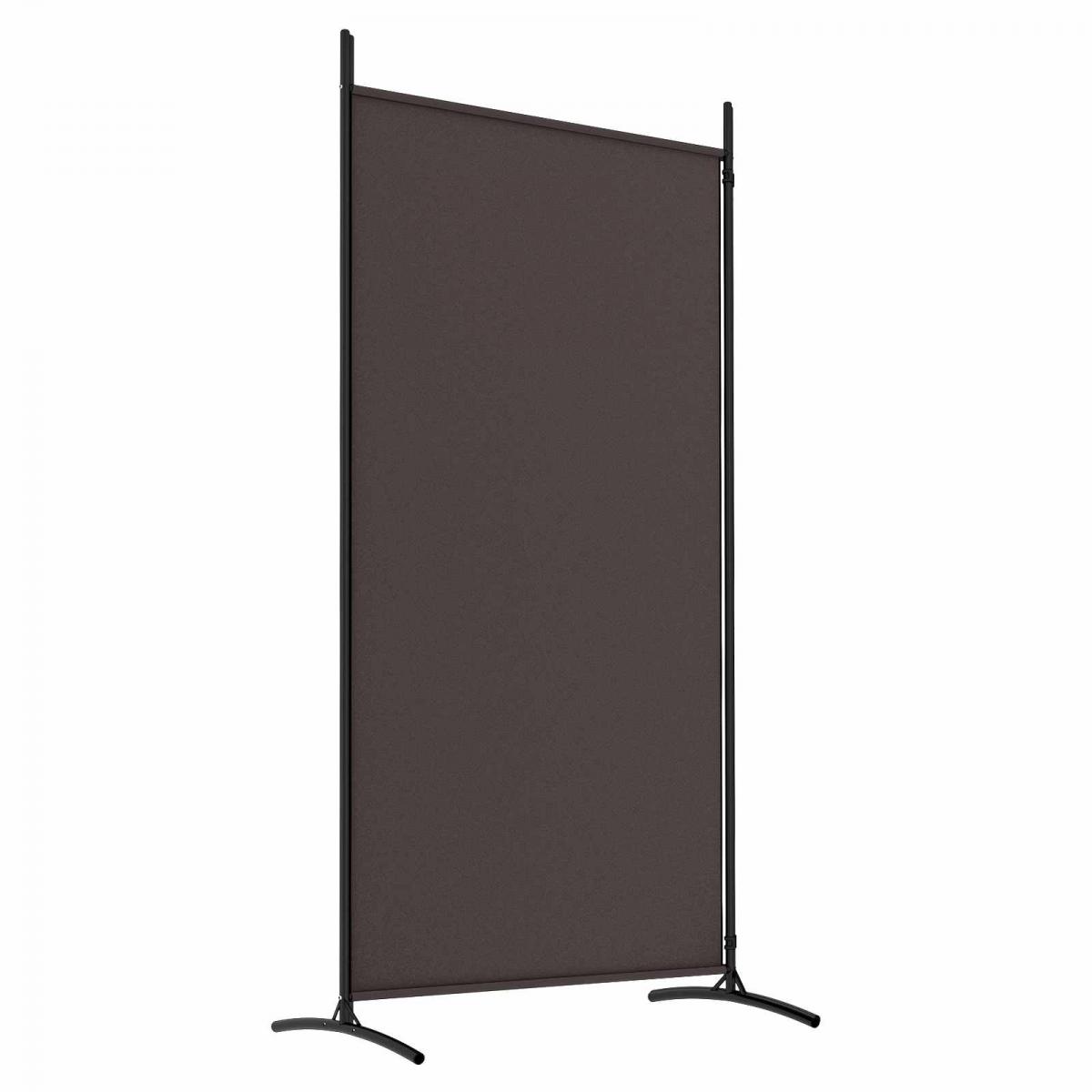 Biombo divisor de 2 paneles de tela gris antracita 175x180 cm
