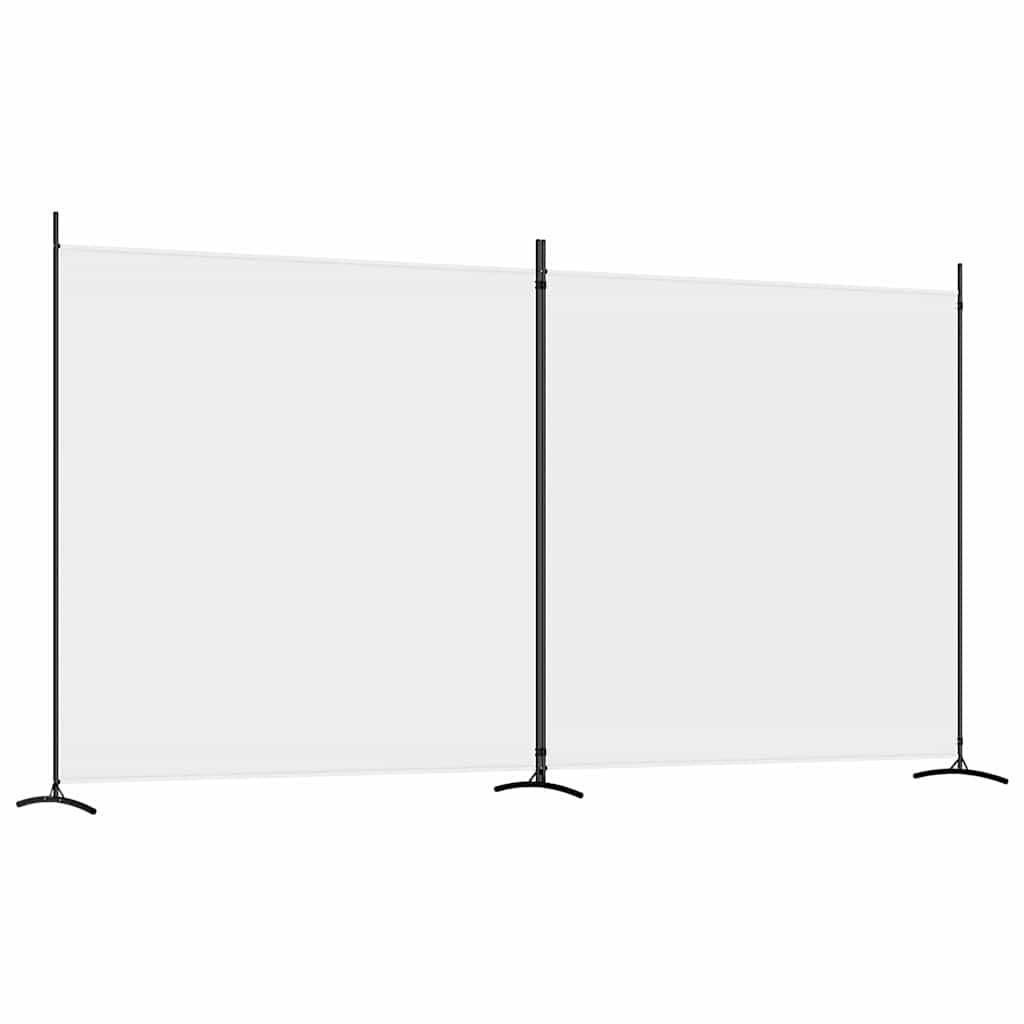 Biombo divisor de 2 paneles de tela gris antracita 175x180 cm