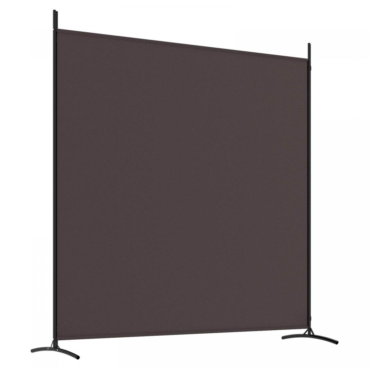 Biombo divisor de 2 paneles de tela gris antracita 175x180 cm