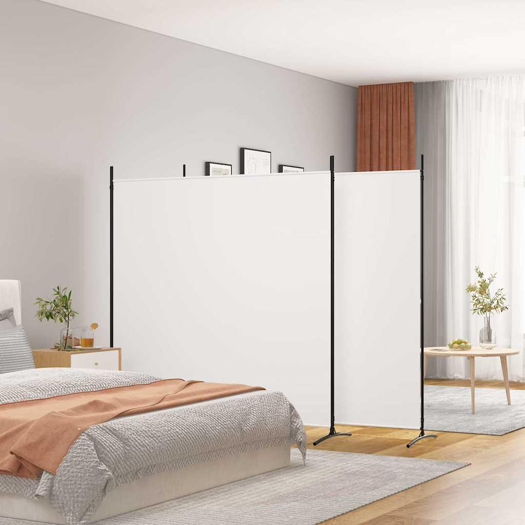 Biombo divisor de 3 paneles de tela gris antracita 120x220 cm