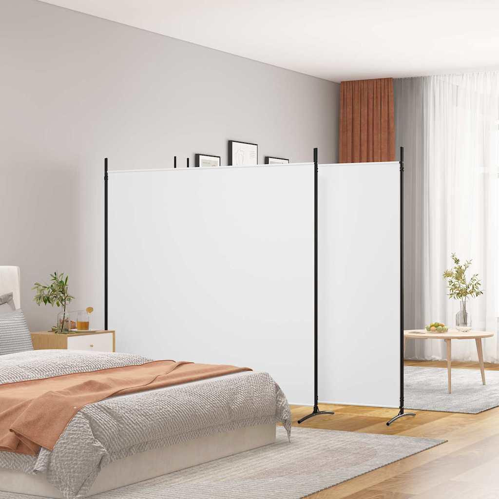Biombo divisor de 4 paneles de tela gris antracita 200x220 cm