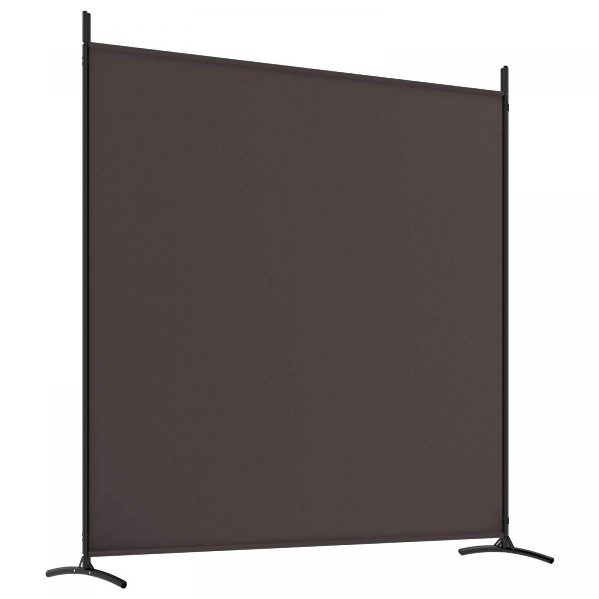 Biombo divisor de 4 paneles de tela gris antracita 200x220 cm