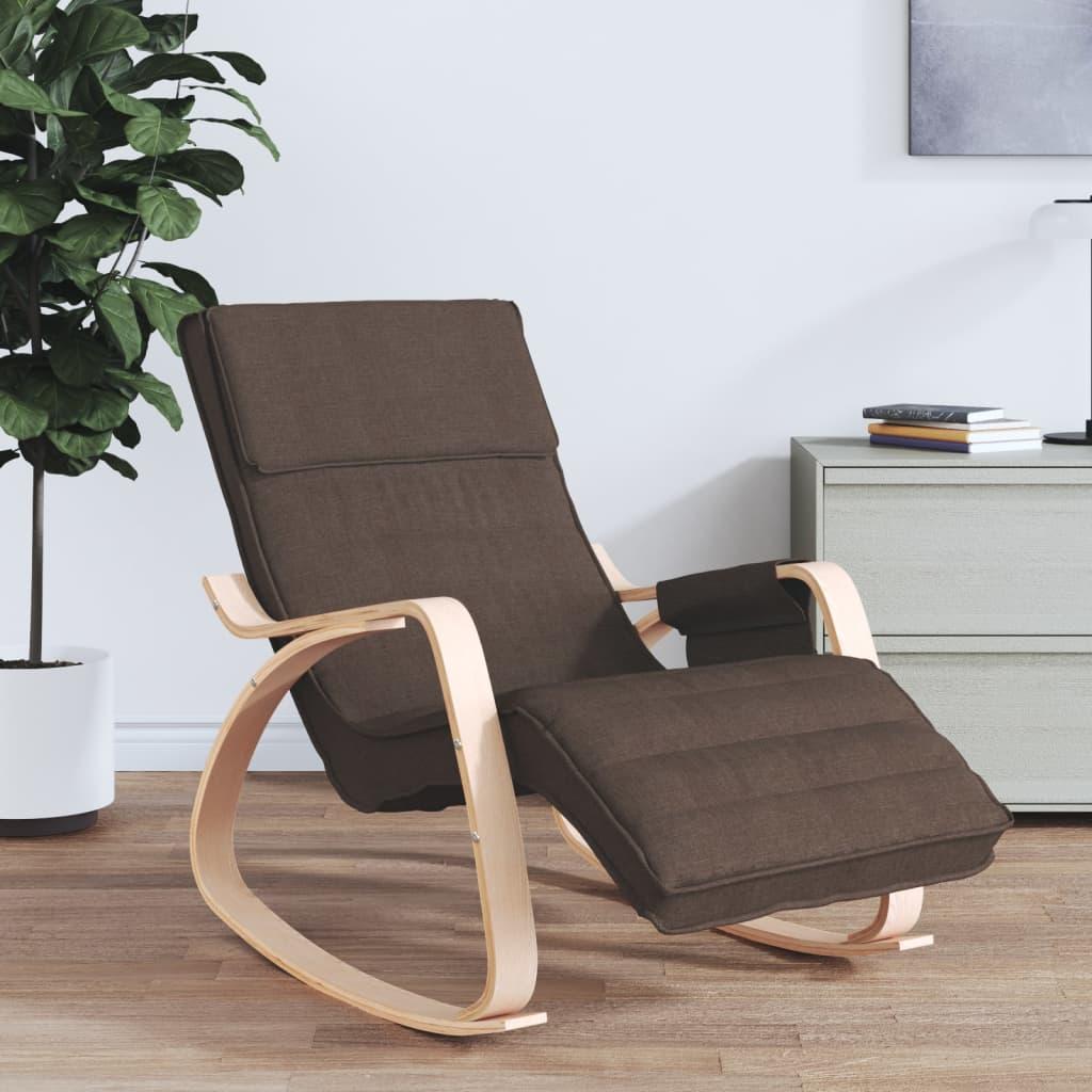 Silla mecedora de tela