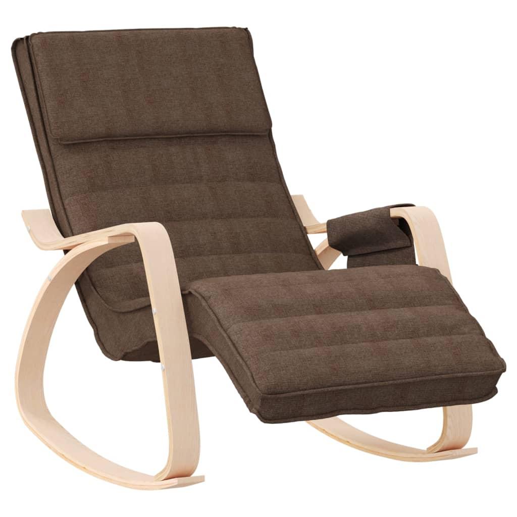 Silla mecedora de tela