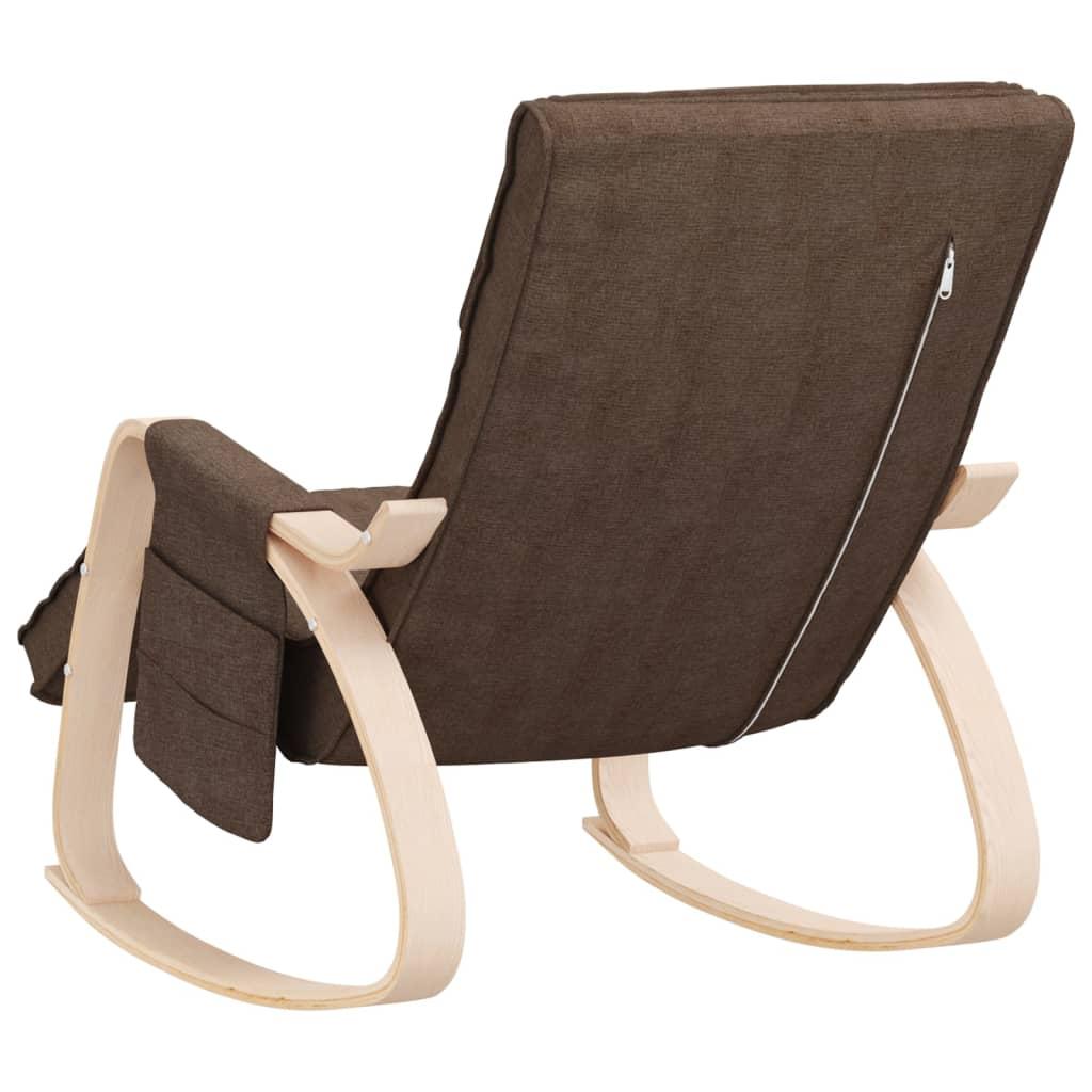 Silla mecedora de tela