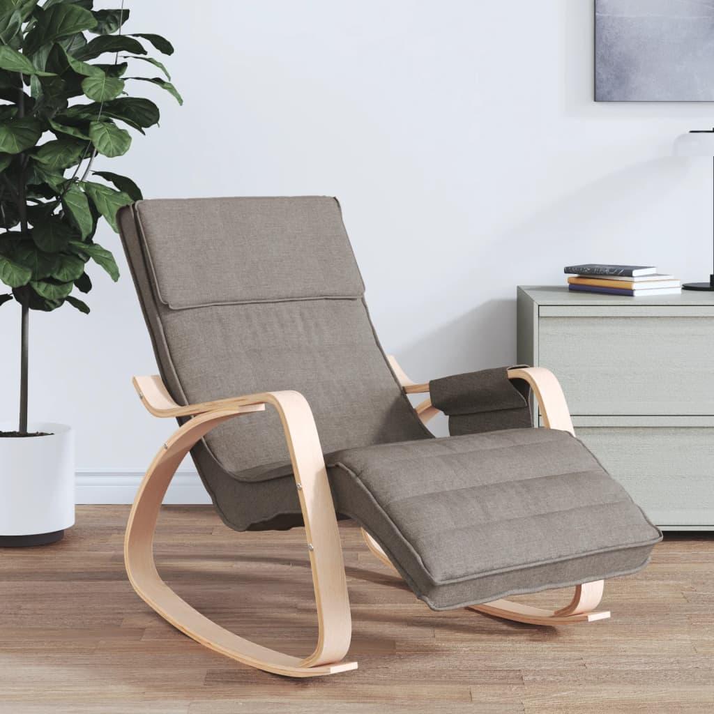 Silla mecedora de tela