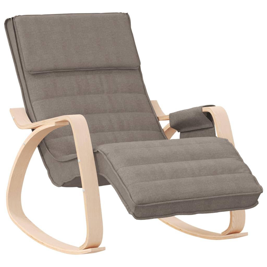 Silla mecedora de tela