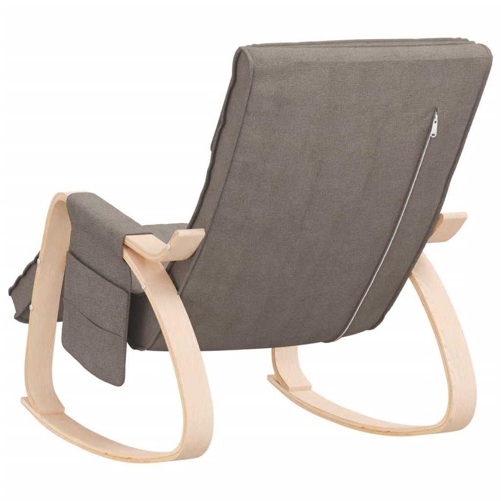 Silla mecedora de tela