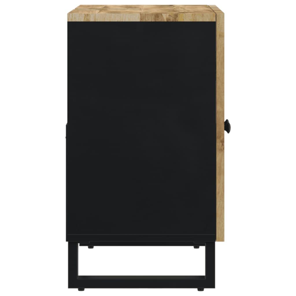 Mueble de lavabo madera mango y madera ingeniería 62x33x58 cm