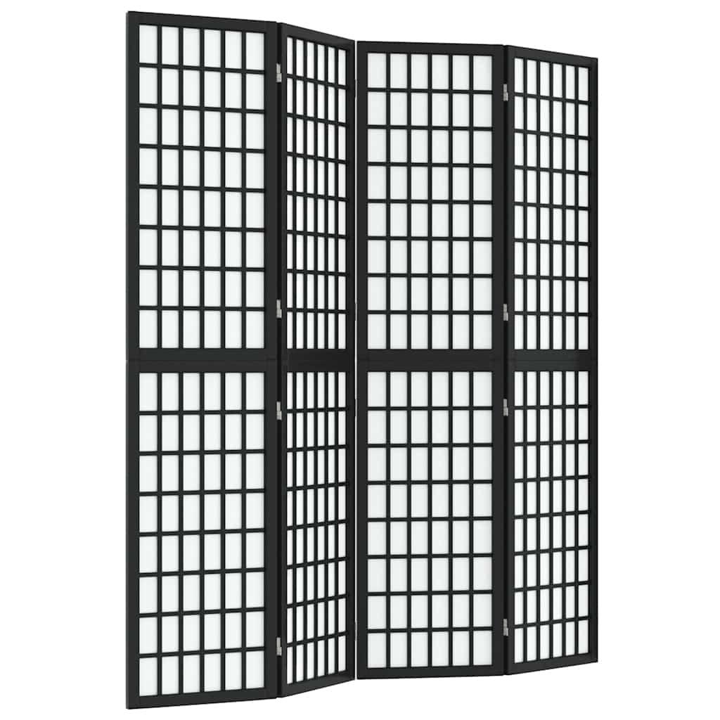 Biombo plegable con 4 paneles estilo japonés 160x170 cm