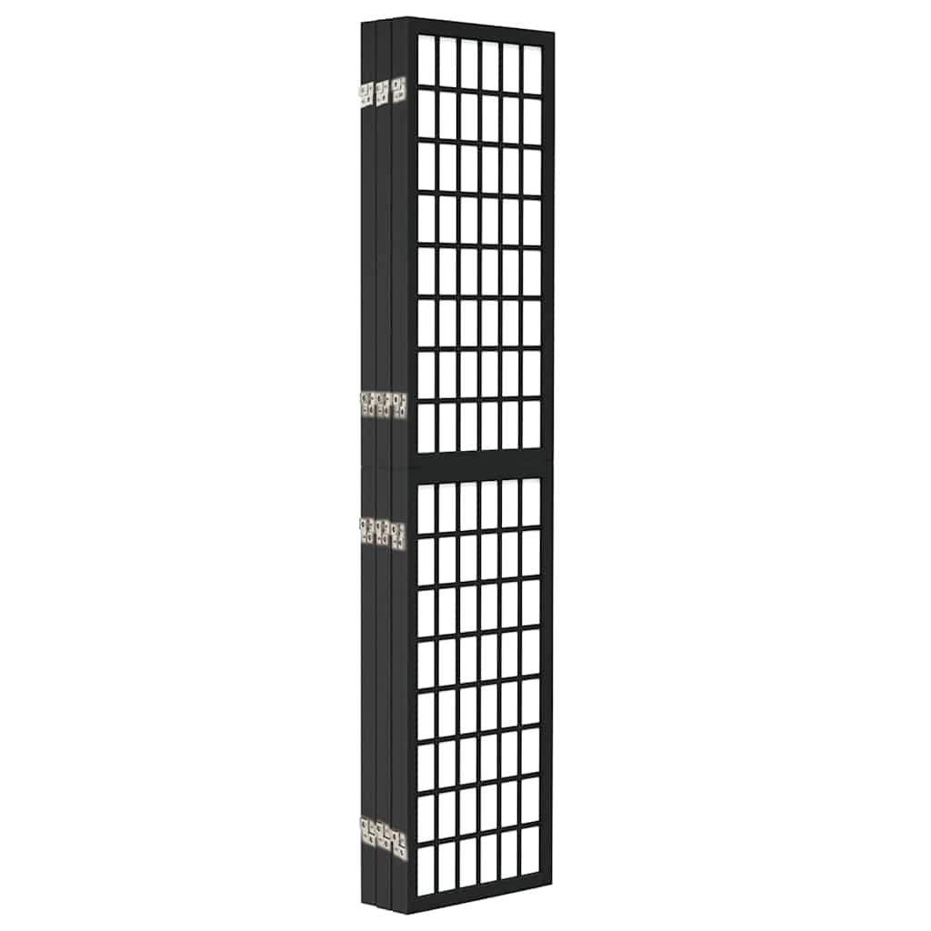 Biombo plegable con 6 paneles estilo japonés blanco 240x170 cm