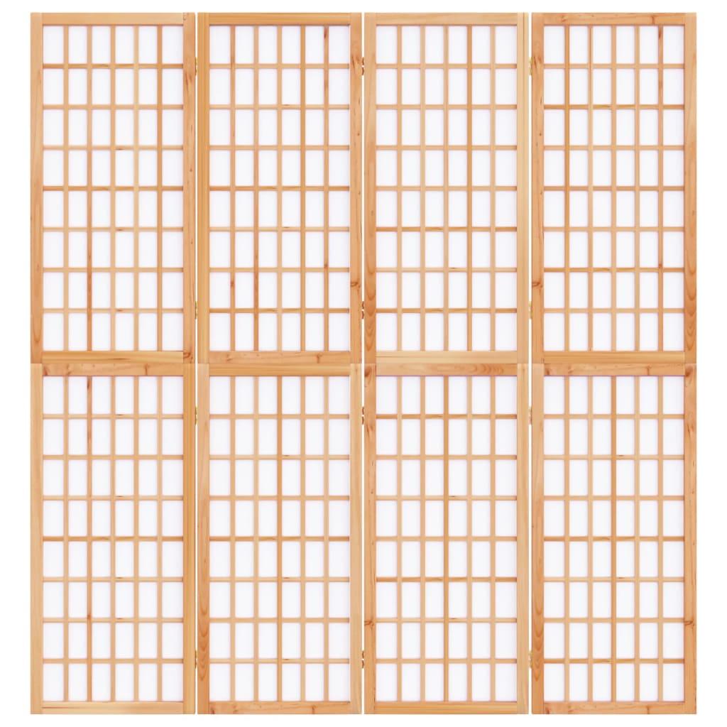 Biombo plegable con 4 paneles estilo japonés 160x170 cm