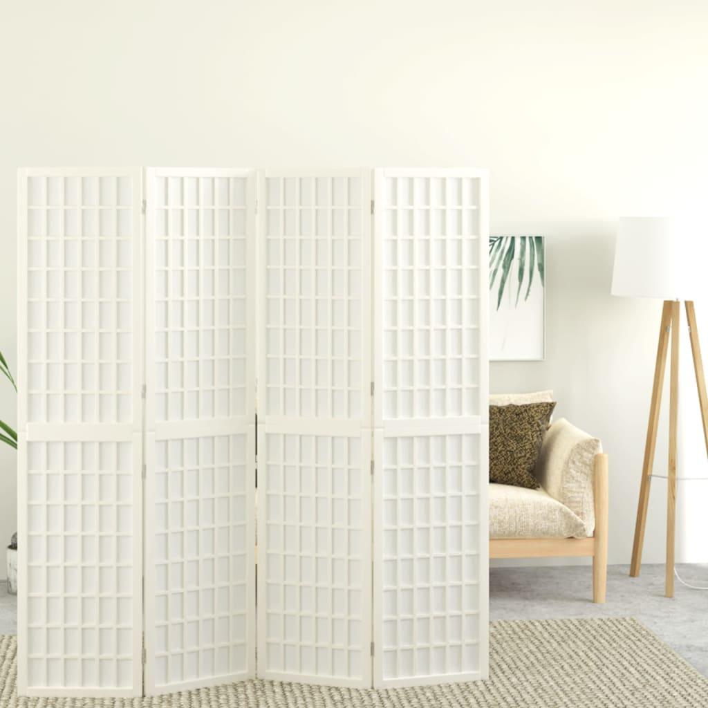 Biombo plegable con 4 paneles estilo japonés 160x170 cm
