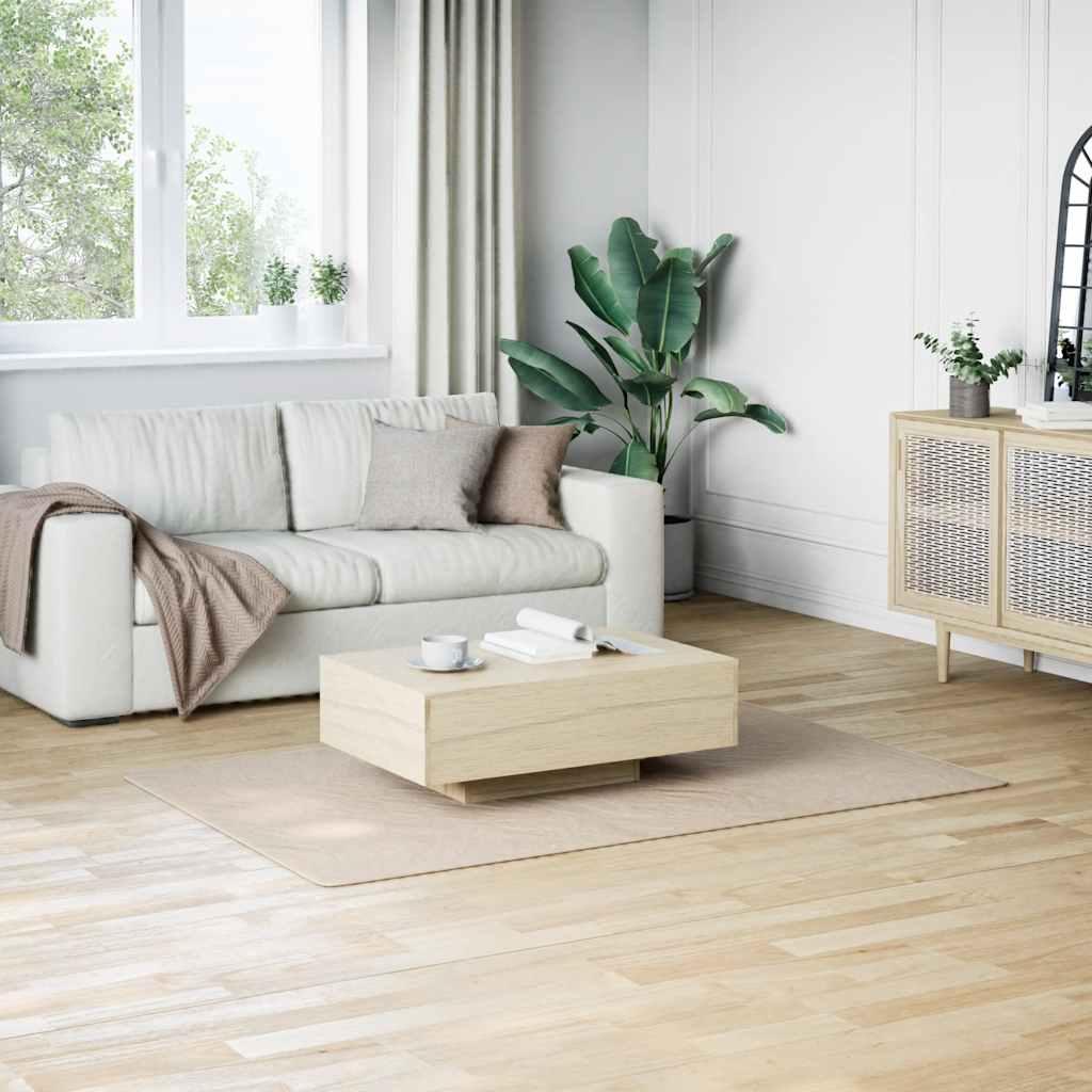 Alfombra de pelo largo color crema y blanco, 120 x 183 cm, poliéster