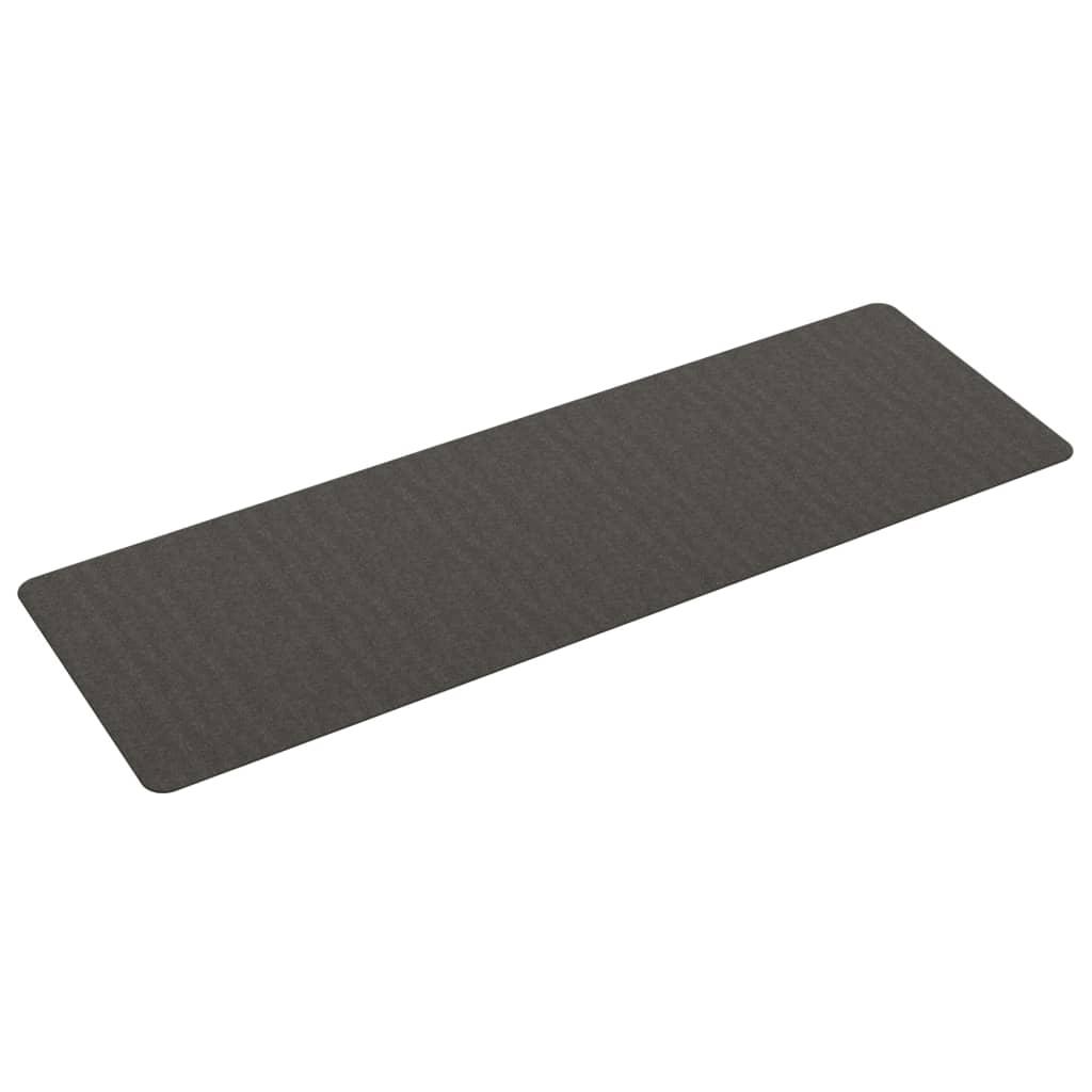 Alfombra de pasillo gris antracita 100x180 cm