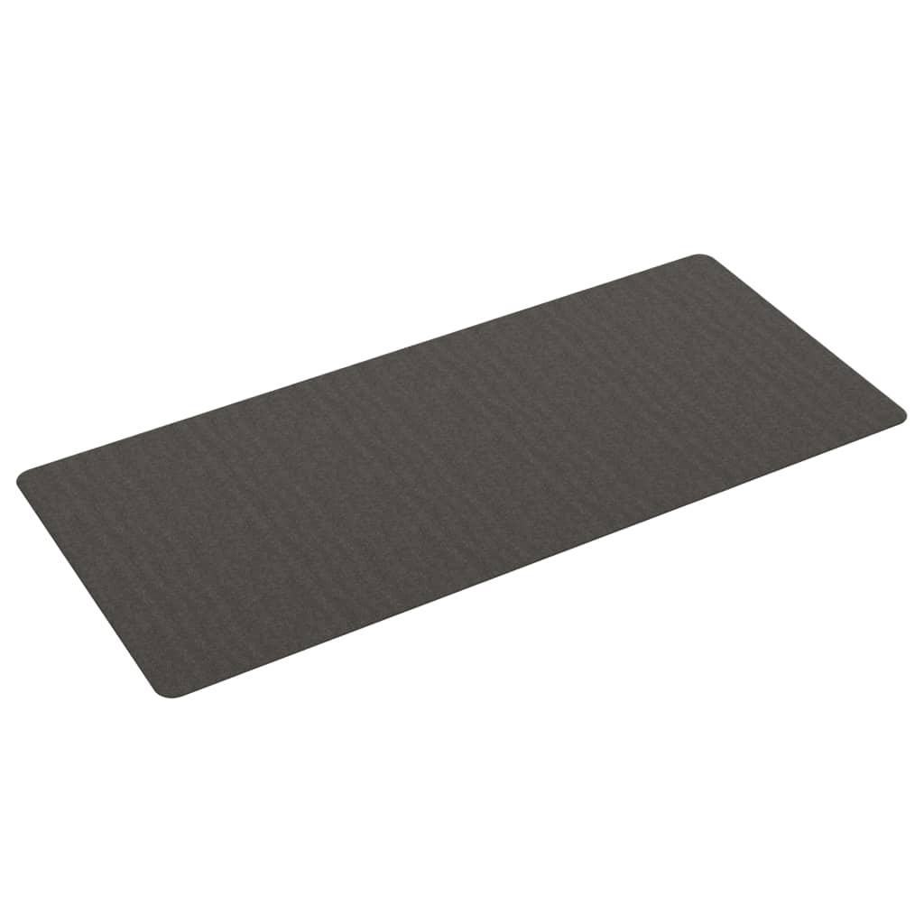 Alfombra de pasillo gris antracita 100x180 cm