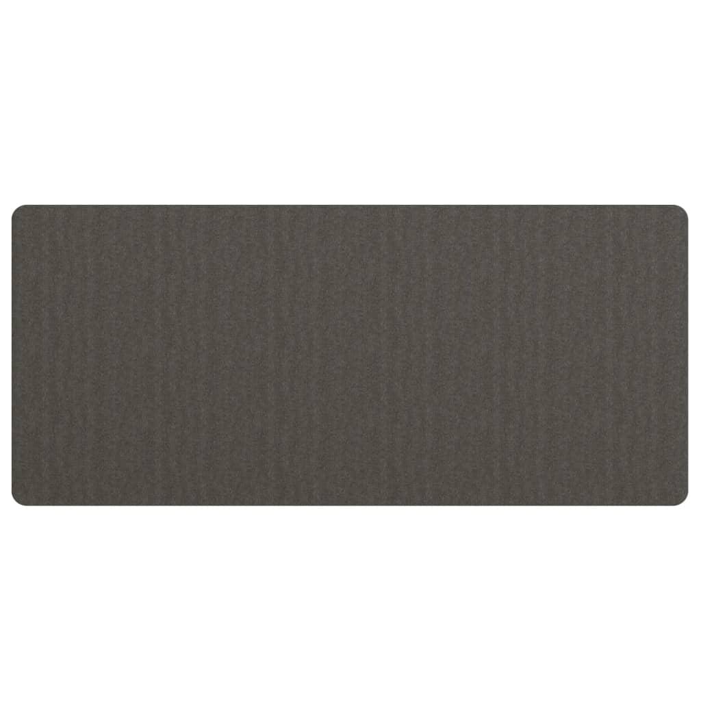 Alfombra de pasillo gris antracita 100x180 cm