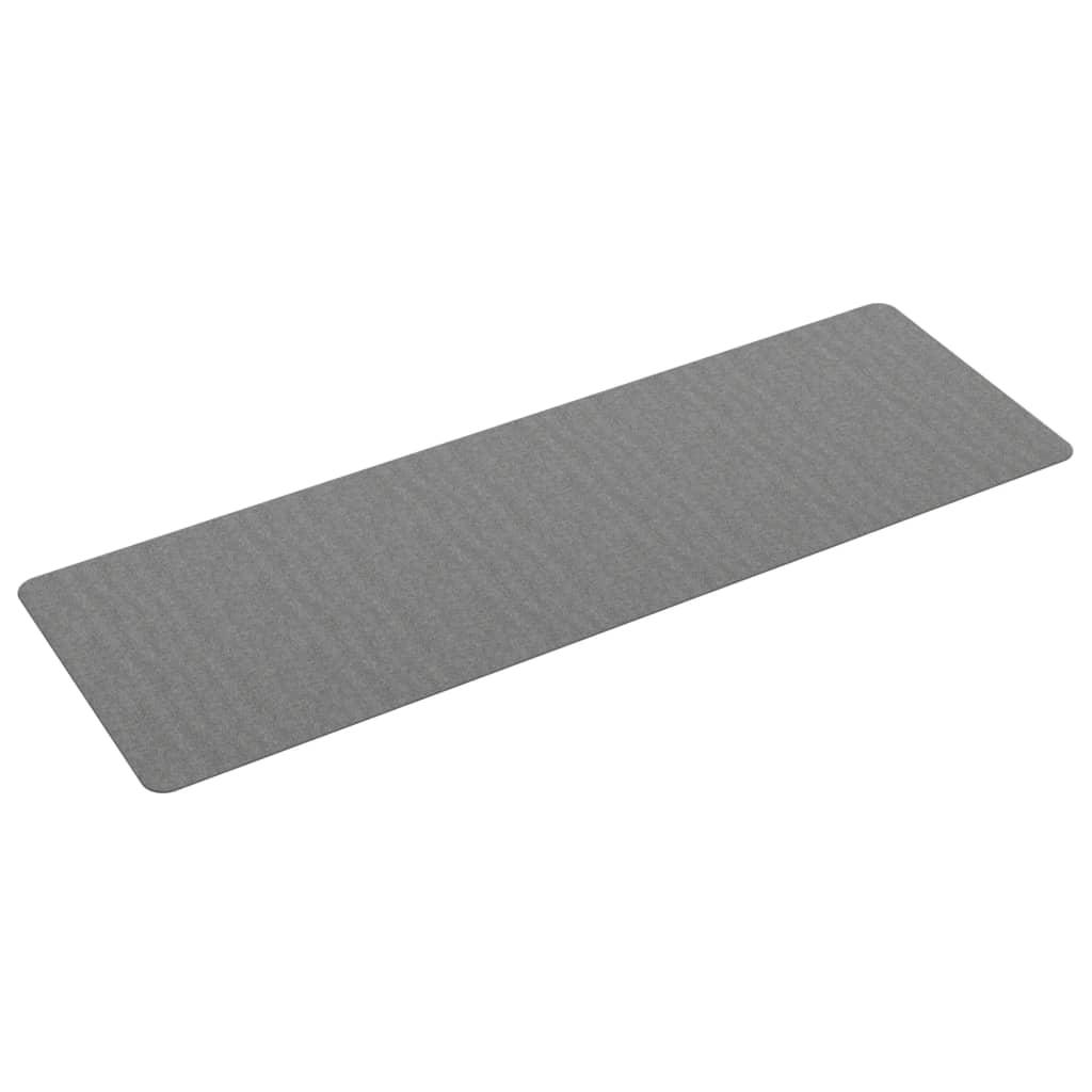 Alfombra de pasillo gris antracita 100x180 cm