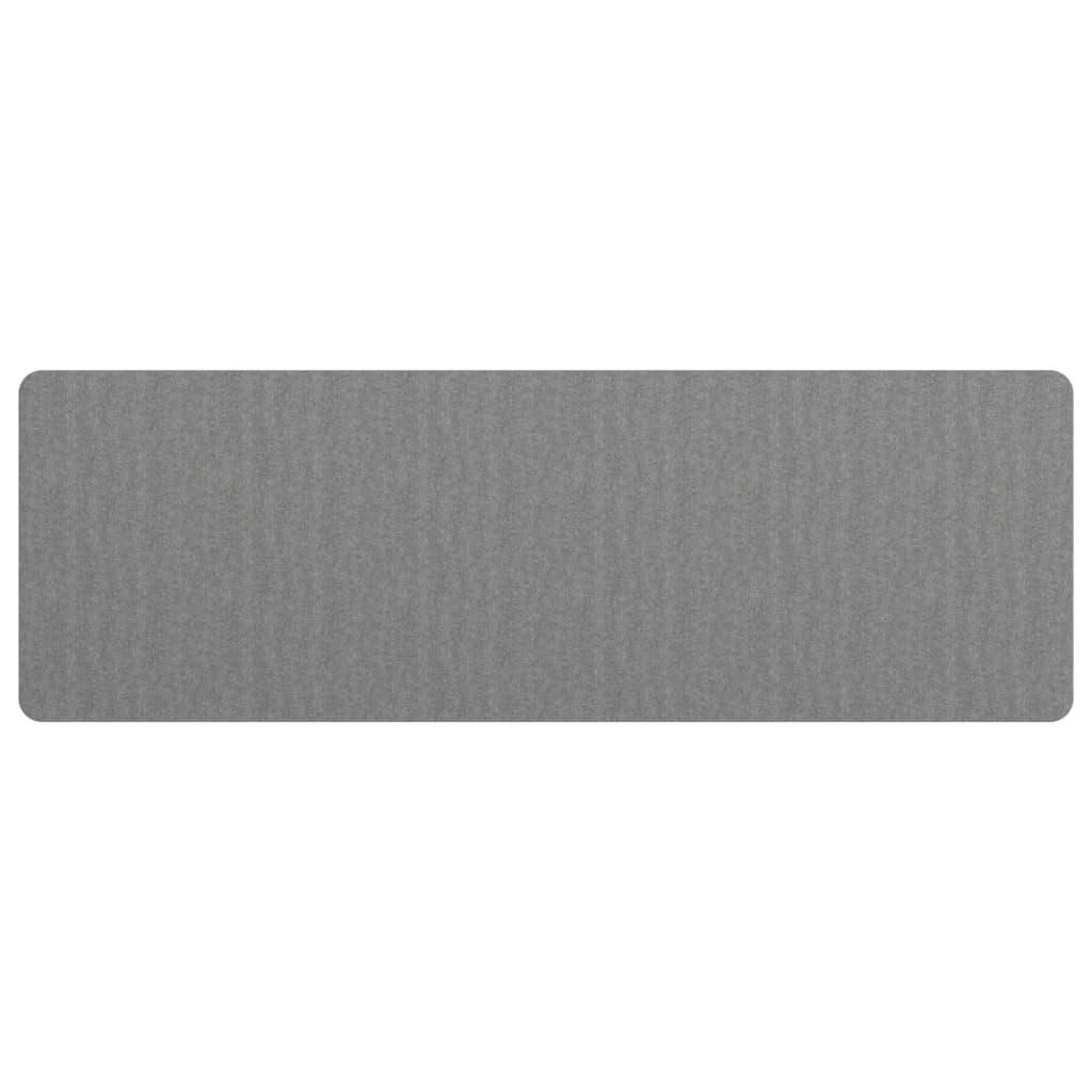 Alfombra de pasillo gris antracita 100x180 cm