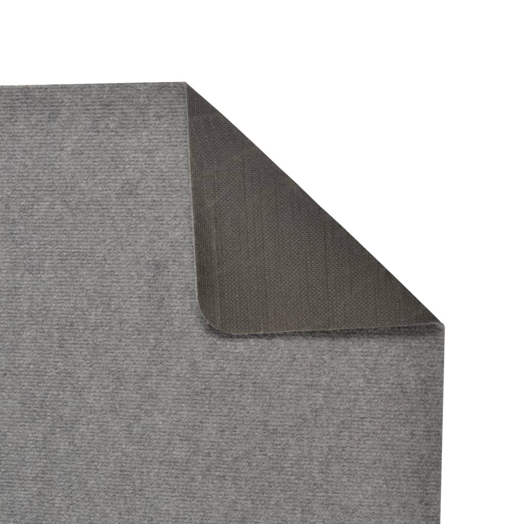 Alfombra de pasillo gris antracita 100x180 cm