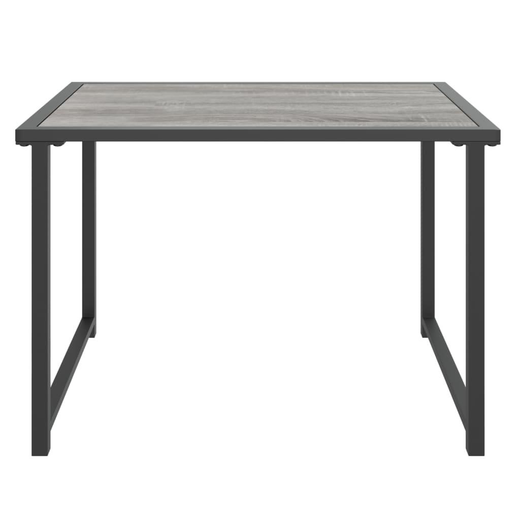Mesa de jardín de acero gris antracita 100x100x72 cm
