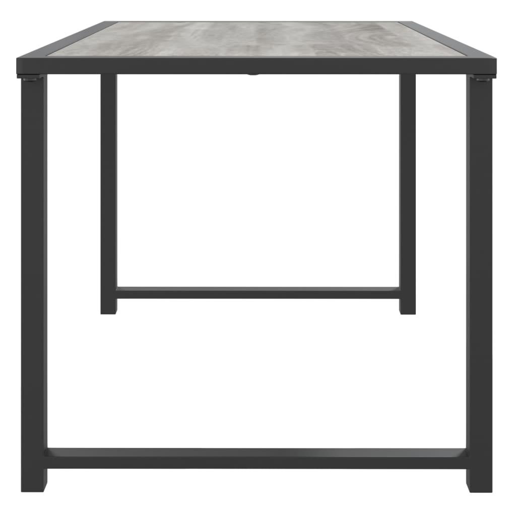 Mesa de jardín de acero gris antracita 100x100x72 cm