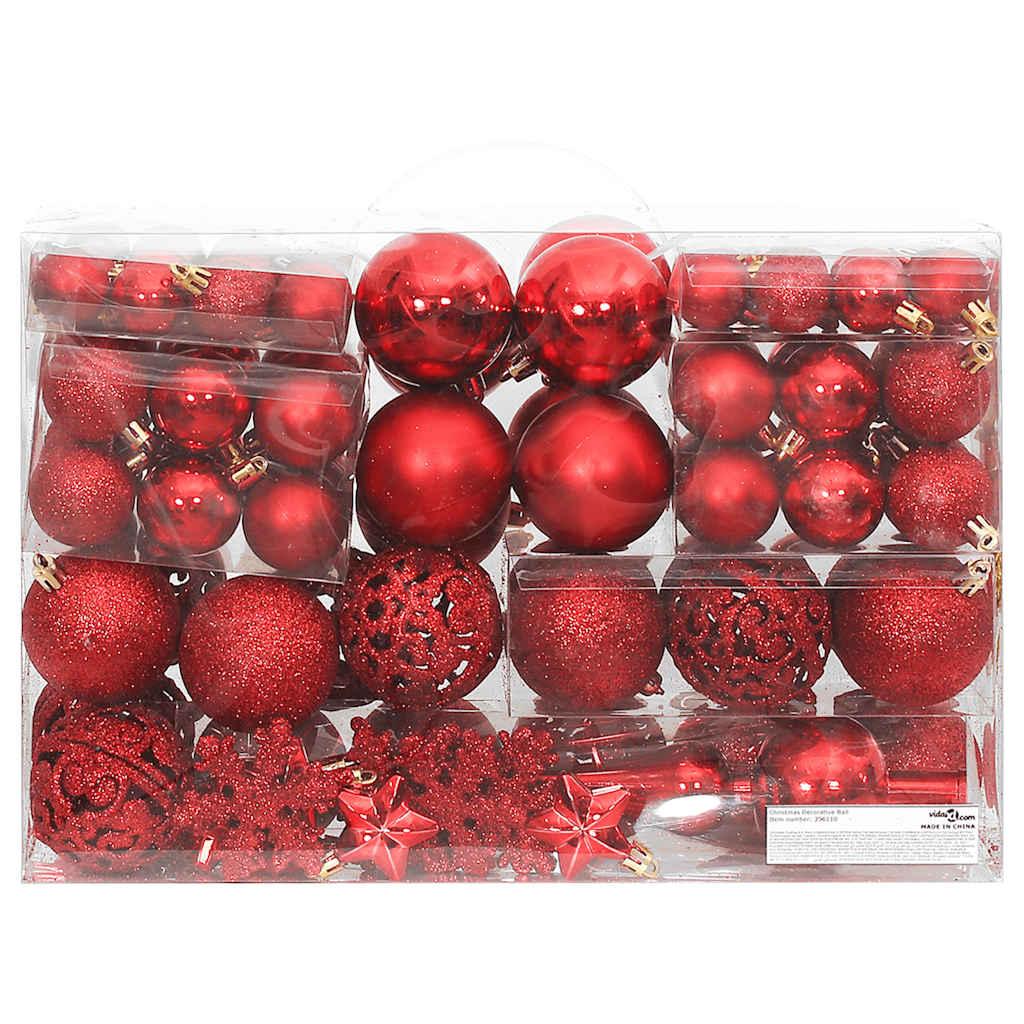 Juego de bolas de Navidad 111 pzas poliestireno