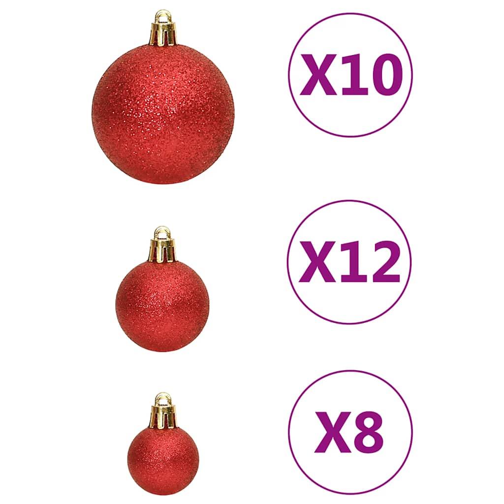 Juego de bolas de Navidad 111 pzas poliestireno