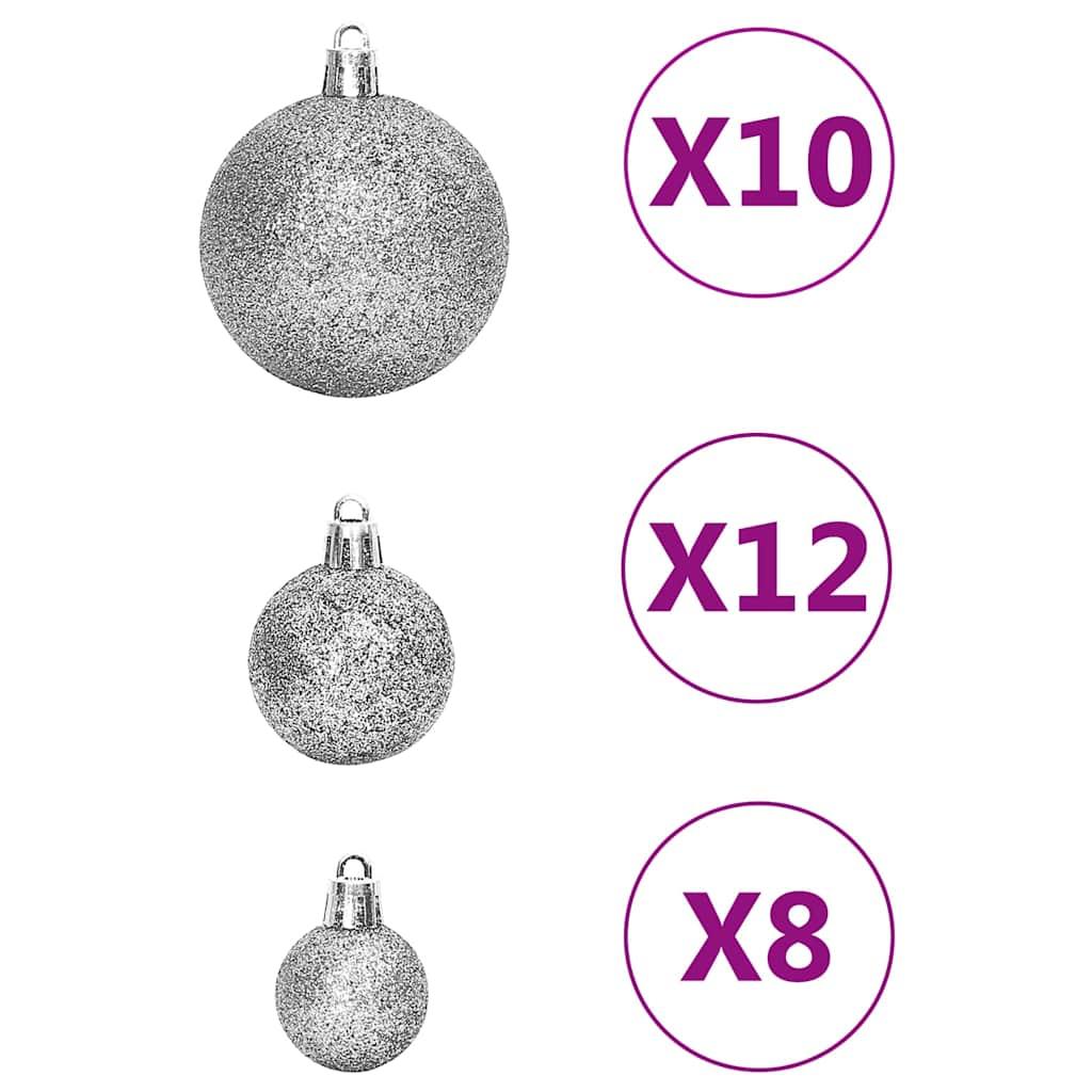 Juego de bolas de Navidad 111 pzas poliestireno