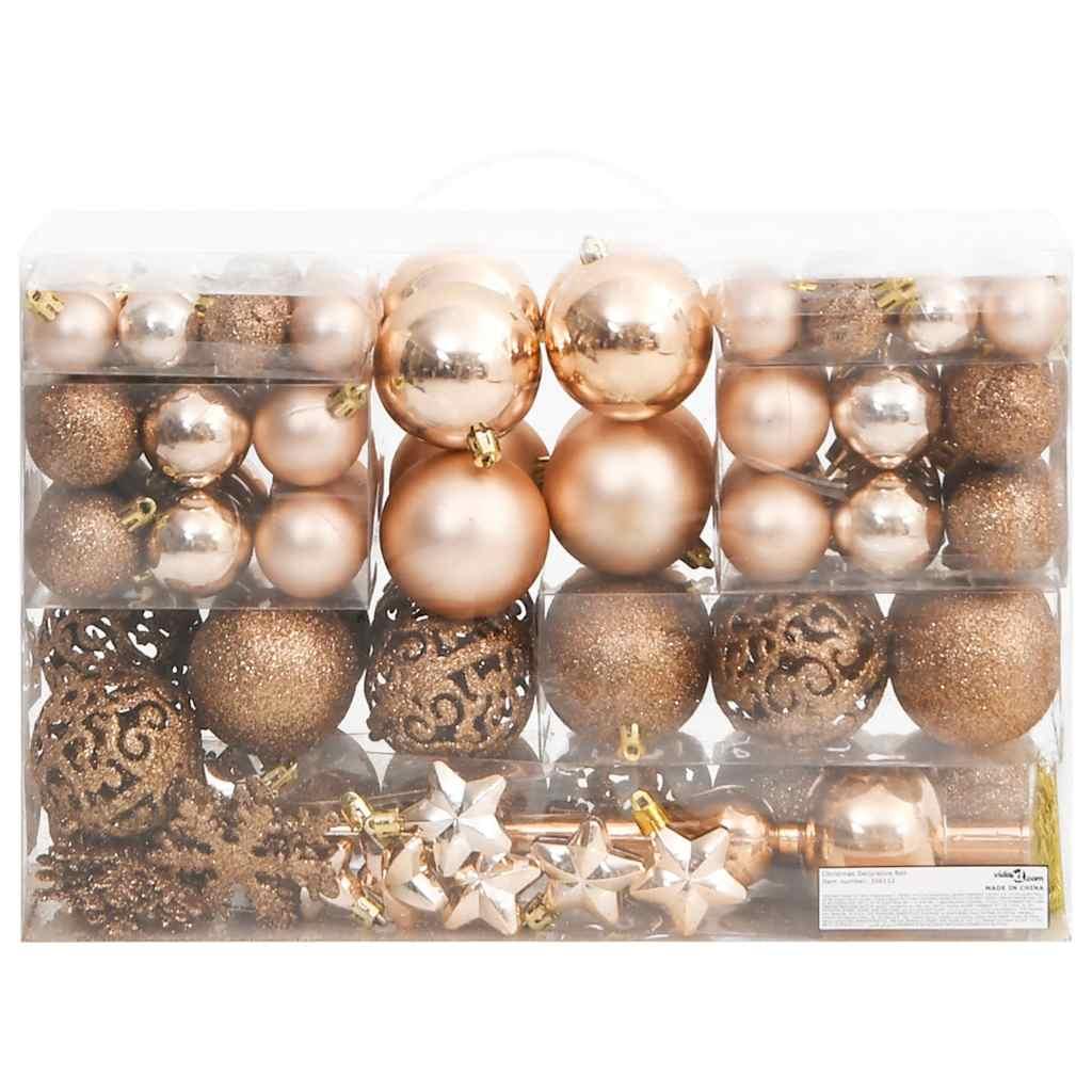 Juego de bolas de Navidad 111 pzas poliestireno