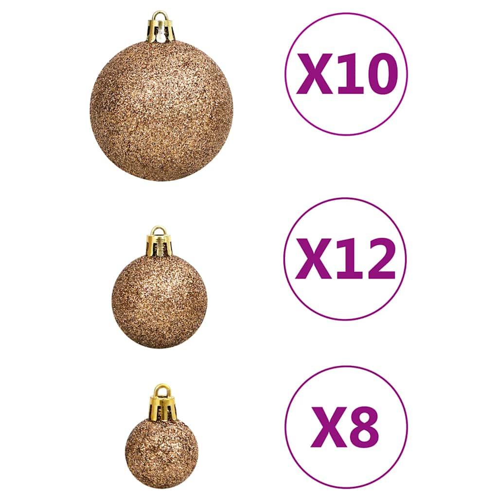Juego de bolas de Navidad 111 pzas poliestireno