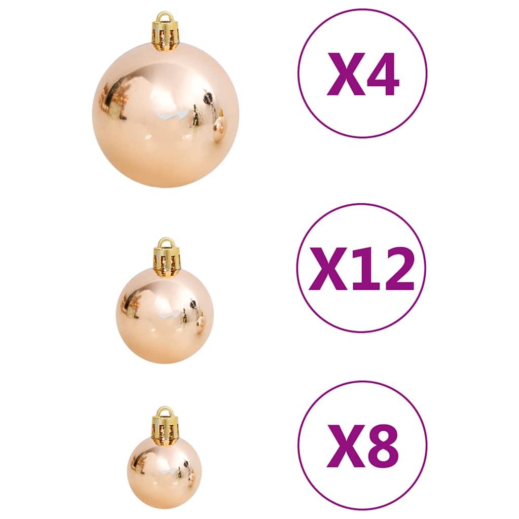 Juego de bolas de Navidad 111 pzas poliestireno