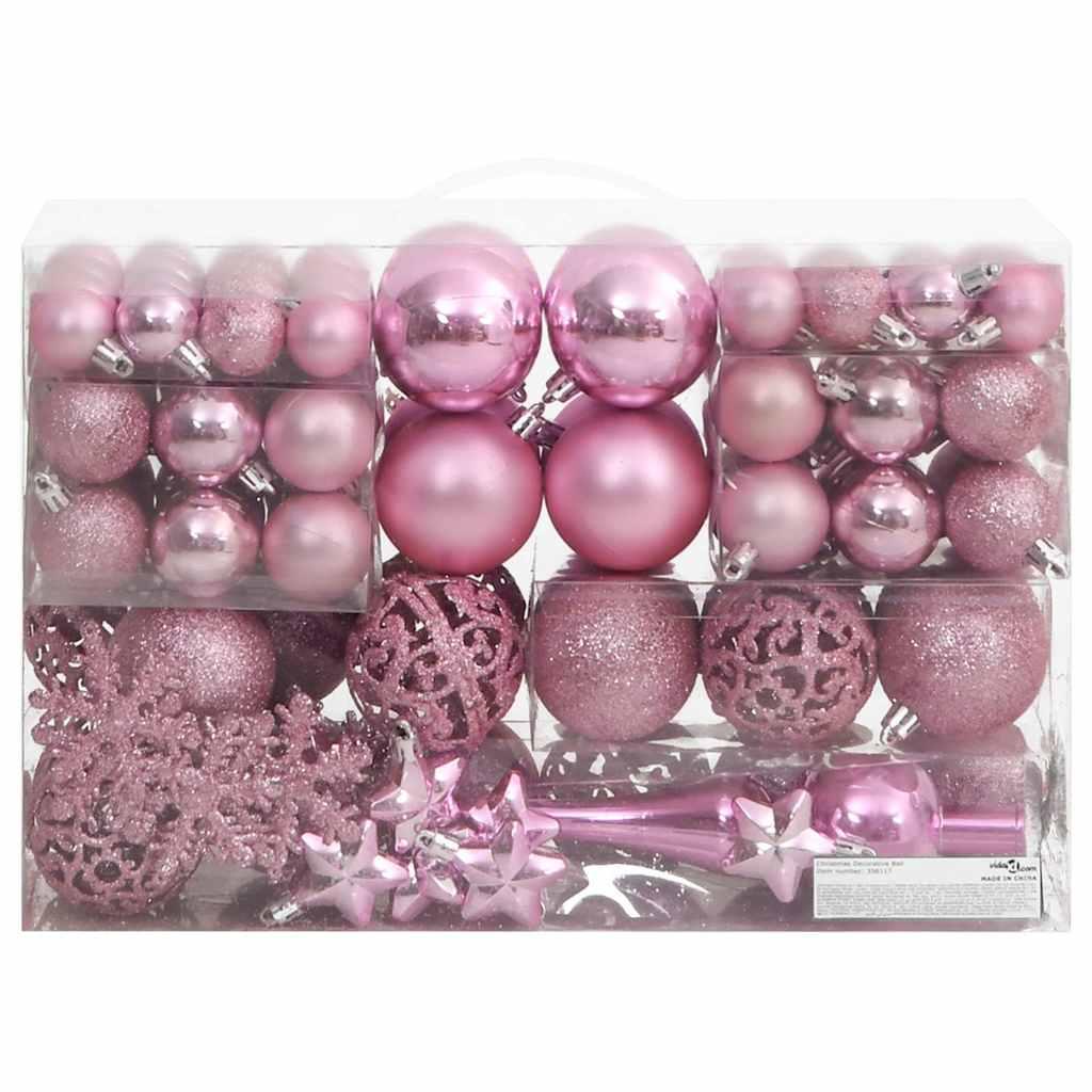 Juego de bolas de Navidad 111 pzas poliestireno