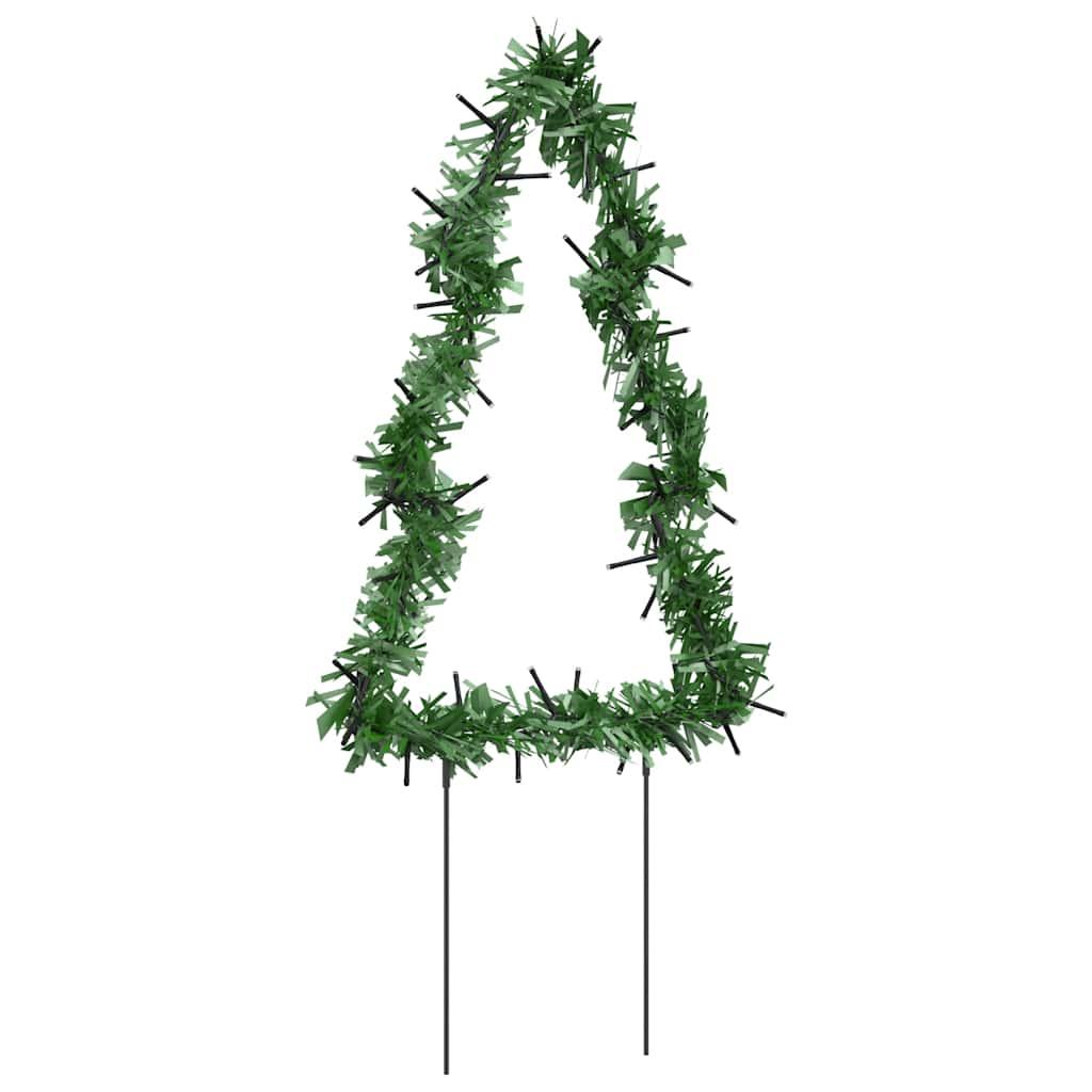 Árbol de Navidad lde uces con estacas 3 uds 50 LED 30 cm