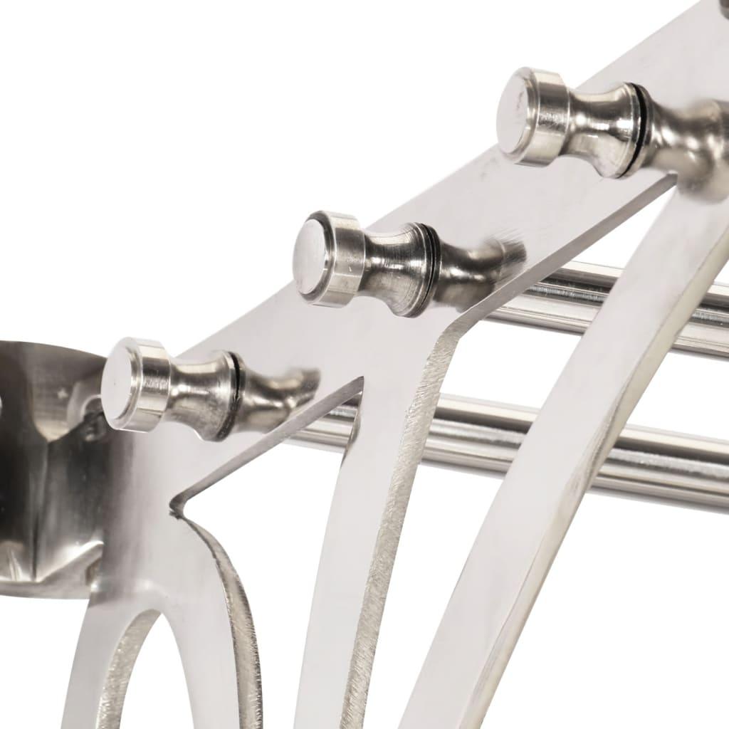 Soporte de equipaje con perchas y espejo de pared aluminio
