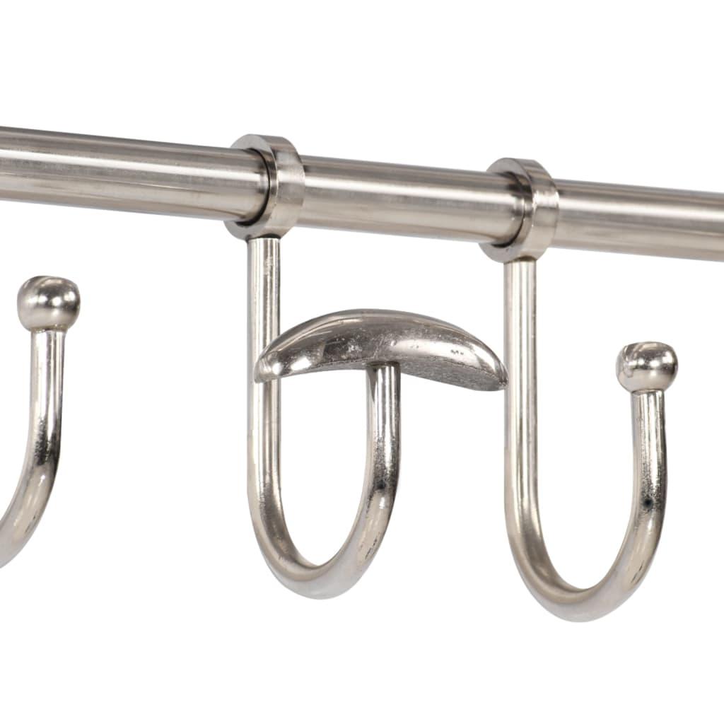 Soporte de equipaje con perchas y espejo de pared aluminio