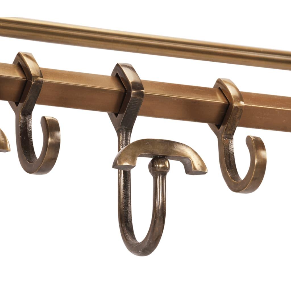 Soporte de equipaje con perchas de pared aluminio