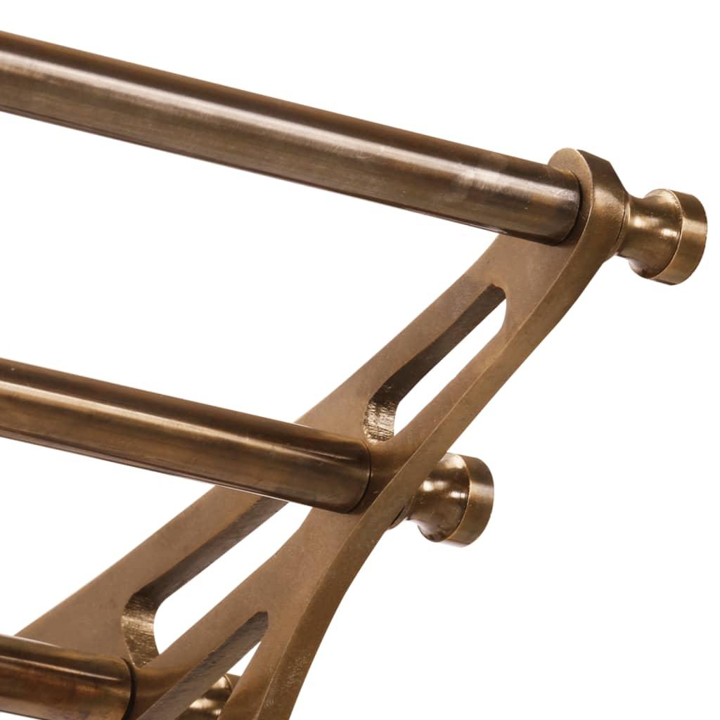 Soporte de equipaje con perchas de pared aluminio