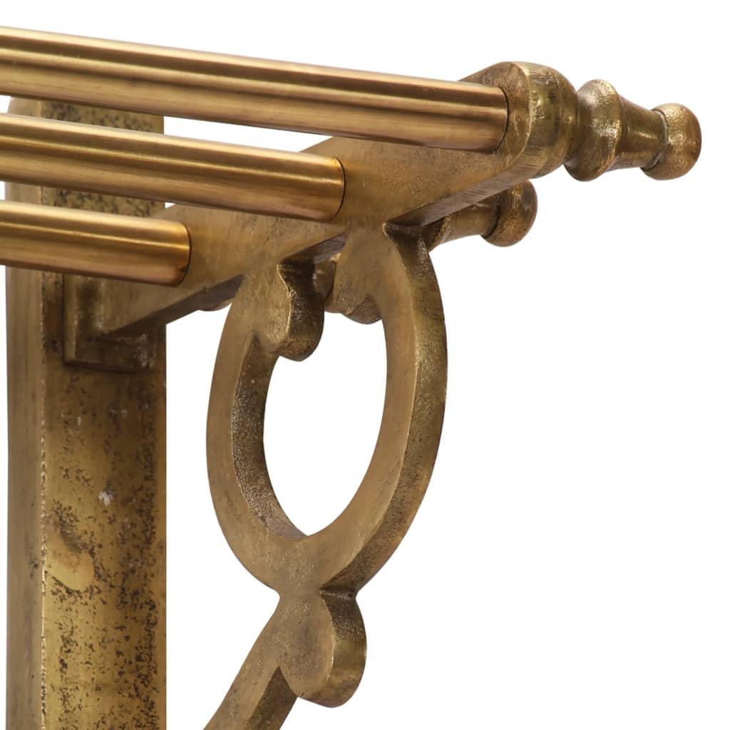 Soporte de equipaje con perchas y espejo de pared aluminio