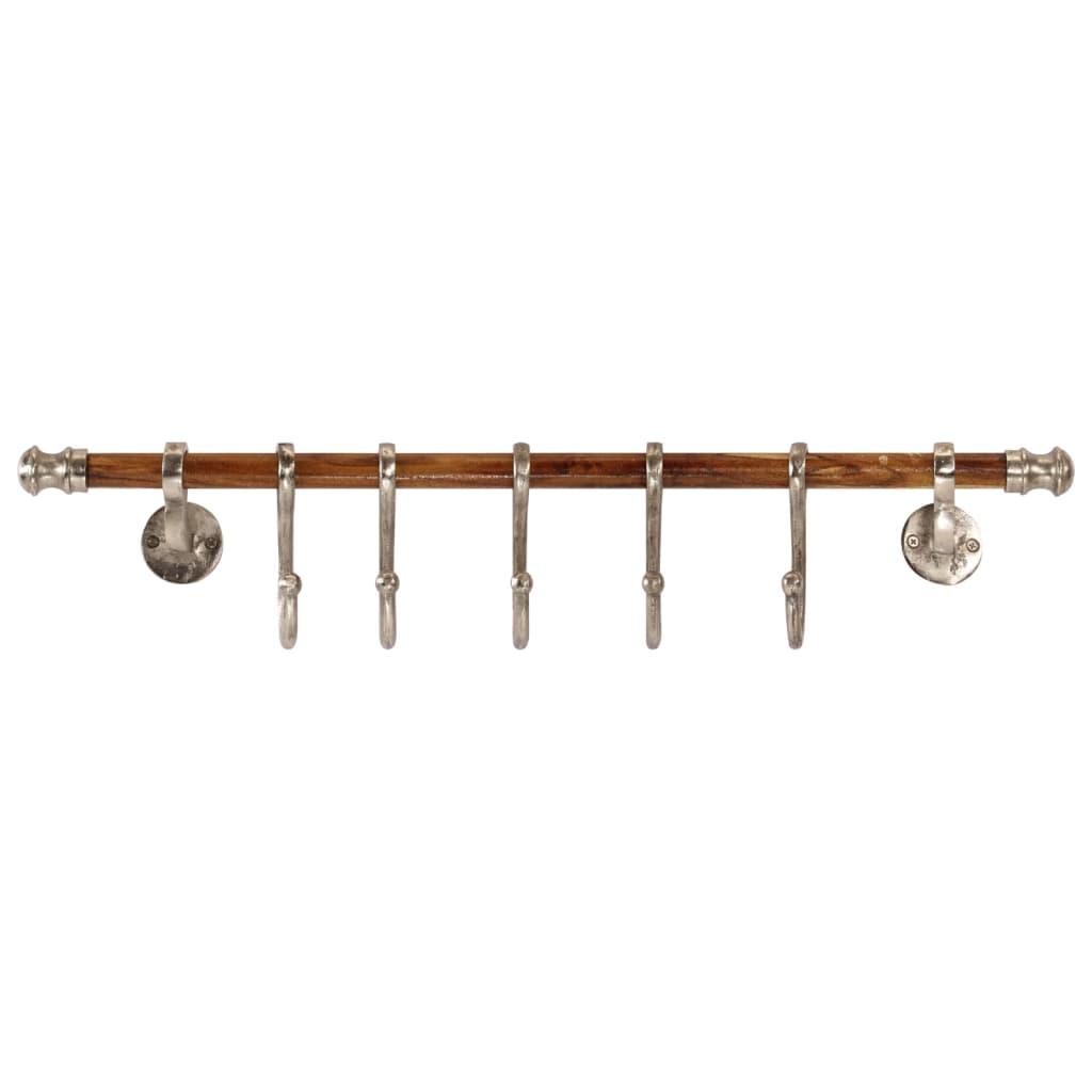 Perchero de pared aluminio 75x15 cm