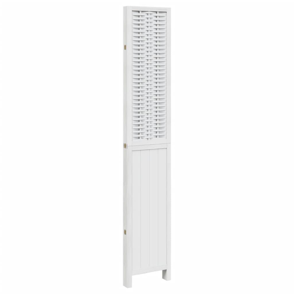 Biombo separador de 4 paneles madera maciza Paulownia