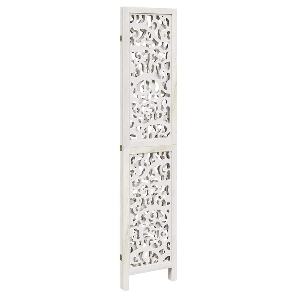 Biombo separador de 3 paneles madera maciza Paulownia