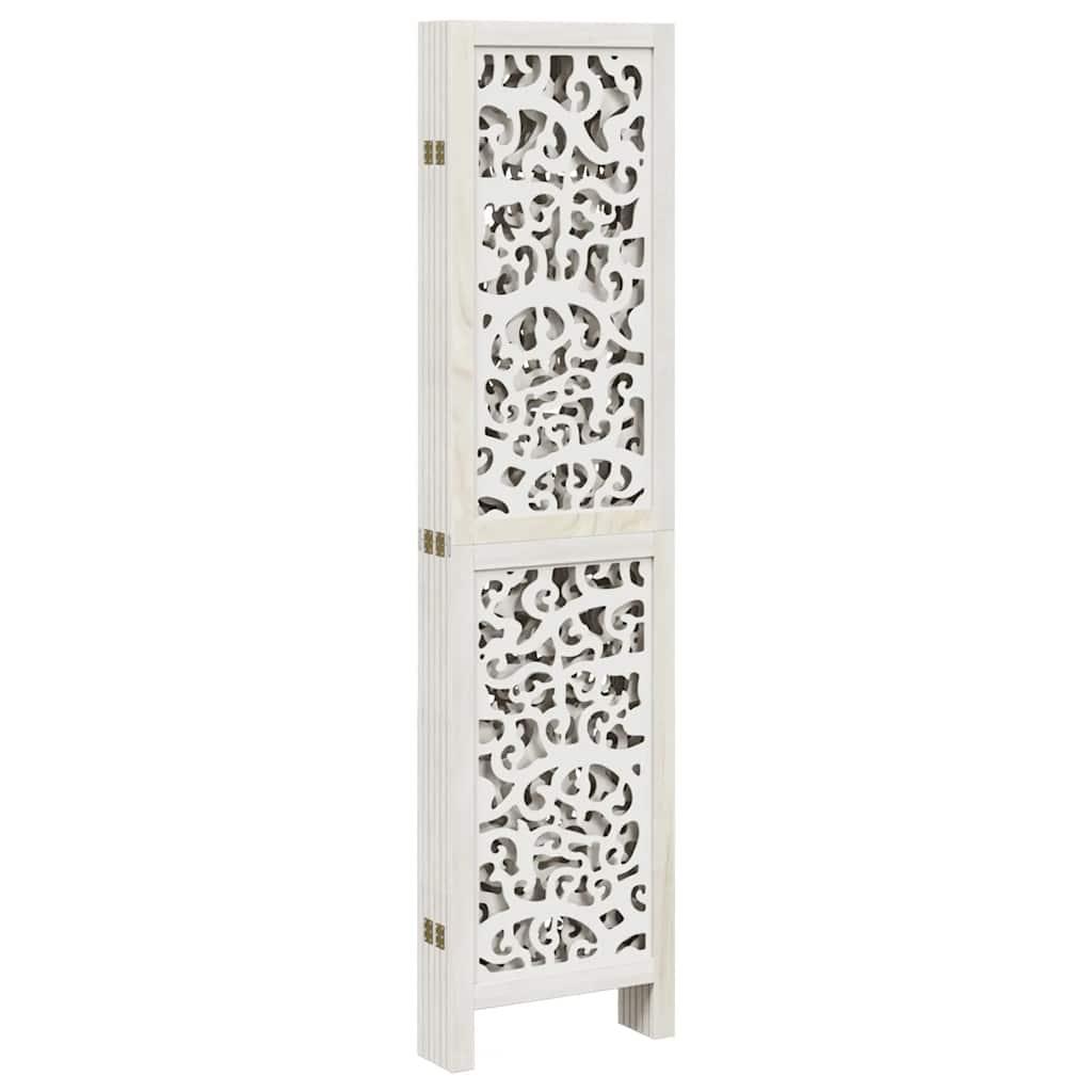 Biombo separador de 6 paneles madera maciza Paulownia