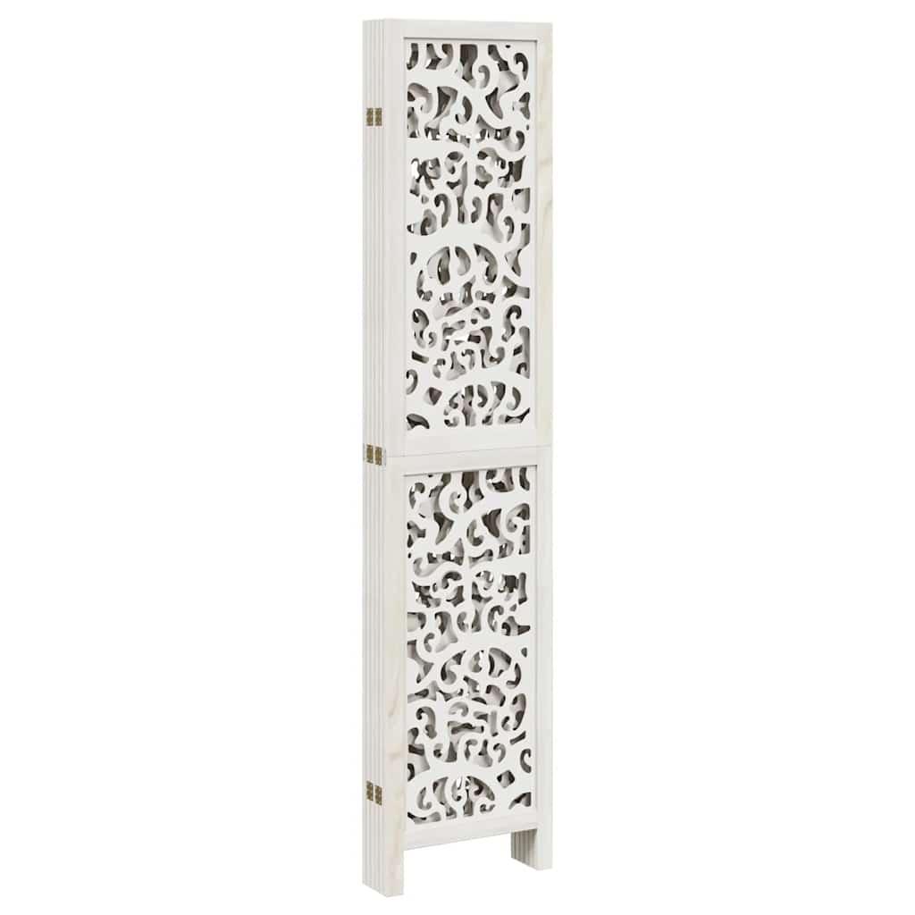 Biombo separador de 6 paneles madera maciza Paulownia