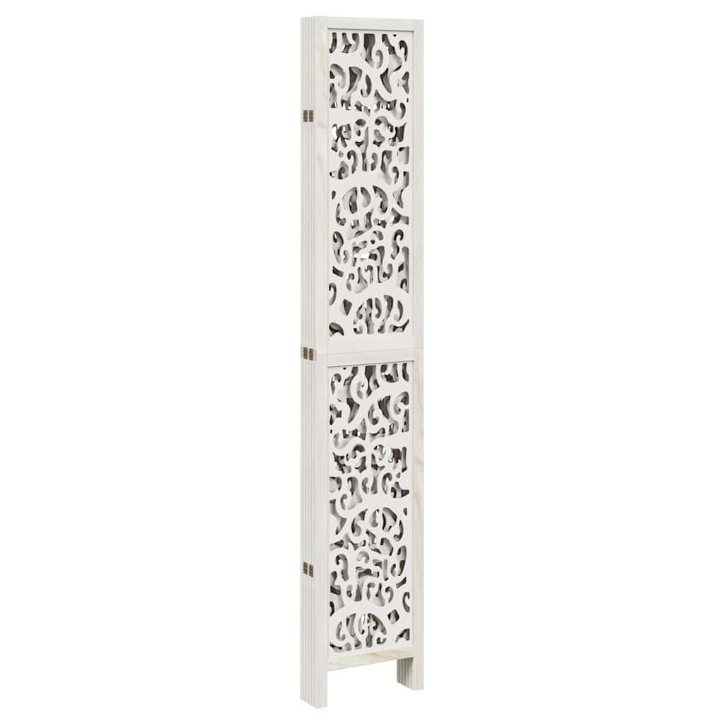Biombo separador de 6 paneles madera maciza Paulownia
