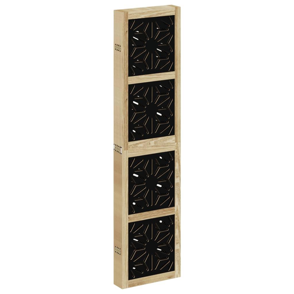 Biombo separador de 6 paneles madera maciza Paulownia