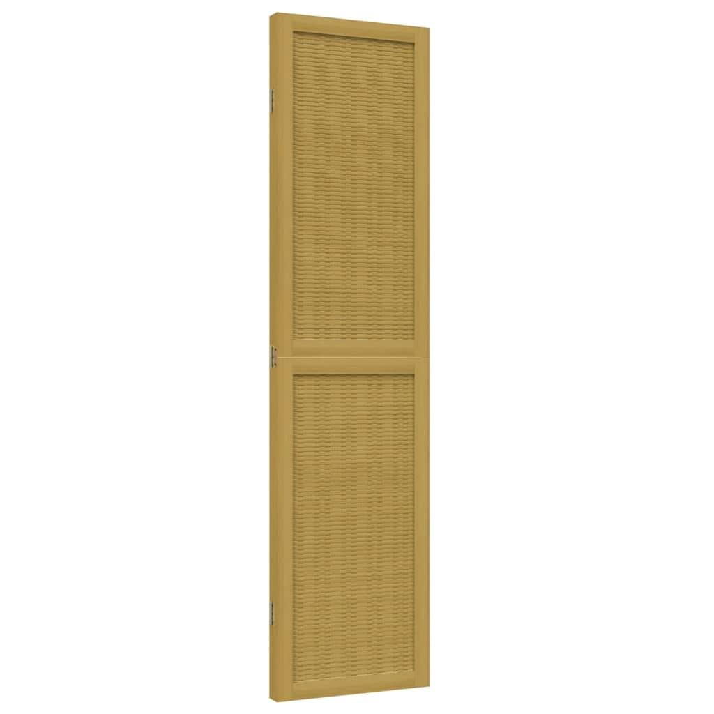 Biombo separador de 3 paneles madera maciza Paulownia
