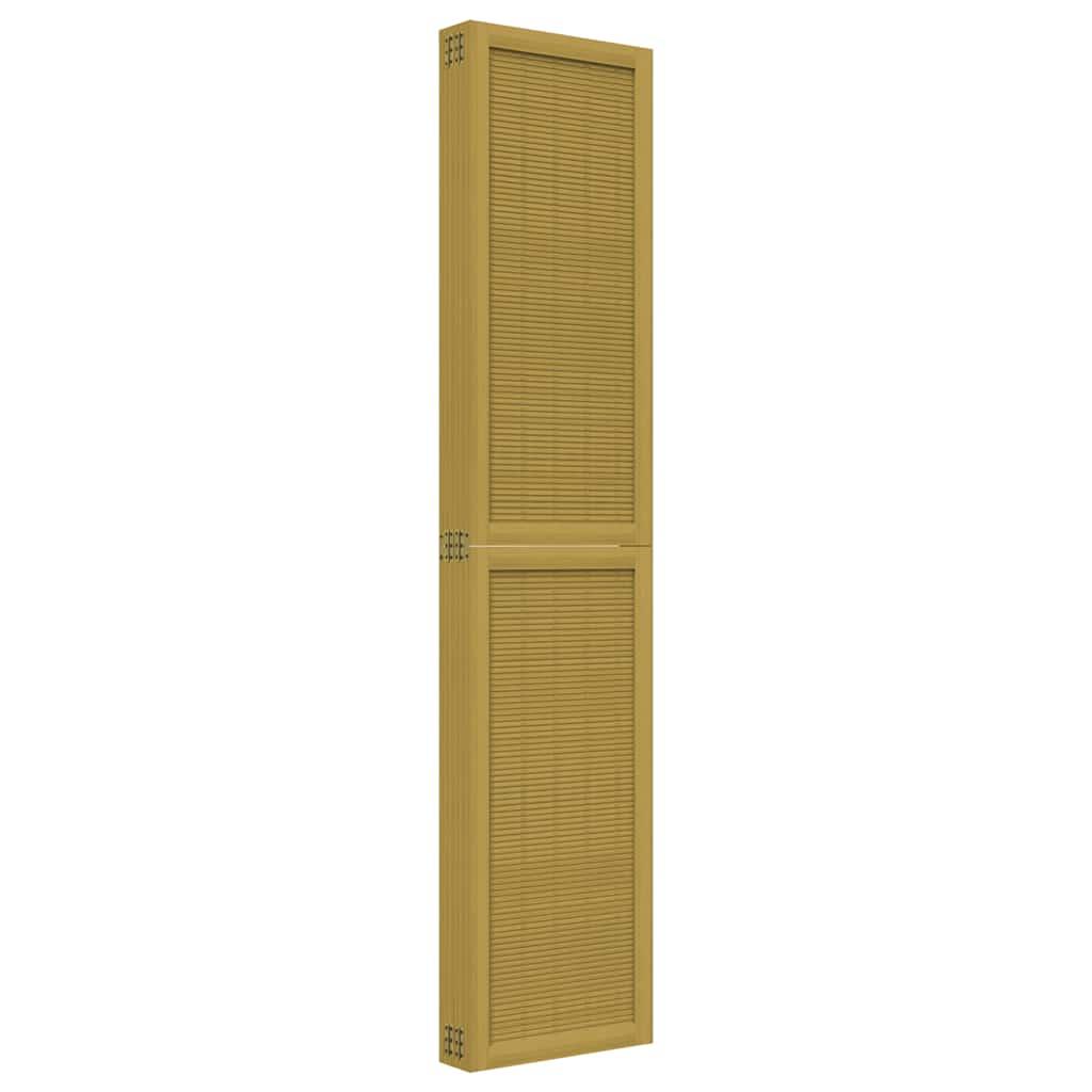 Biombo separador de 6 paneles madera maciza Paulownia