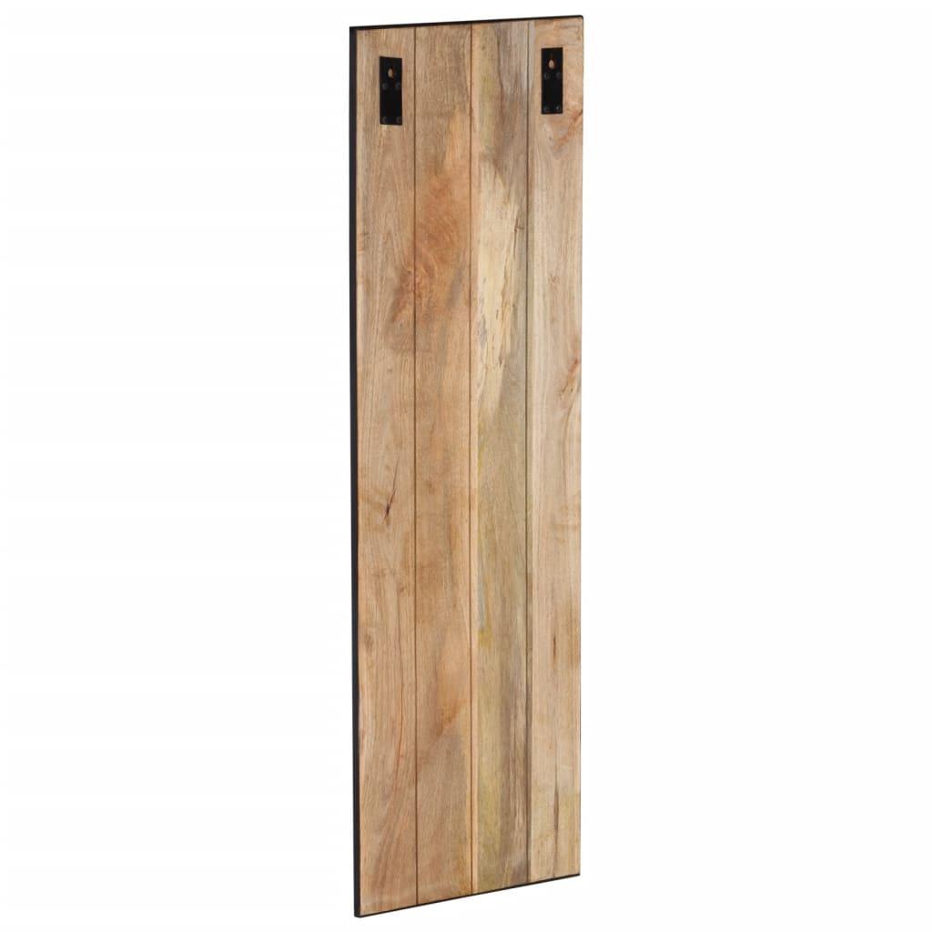 Perchero madera maciza de mango rugosa 35x8x110 cm